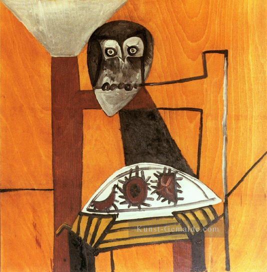 Stillleben a la chouette et aux trois oursins 1946 kubist Pablo Picasso Ölgemälde